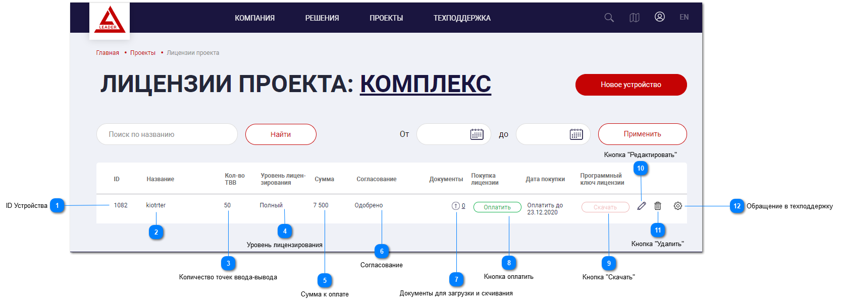 Добавление Устройств